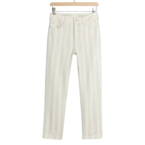 Anthropologie High-Rise Slim Boyfriend Jeans White Size 32 - Picture 6 of 7